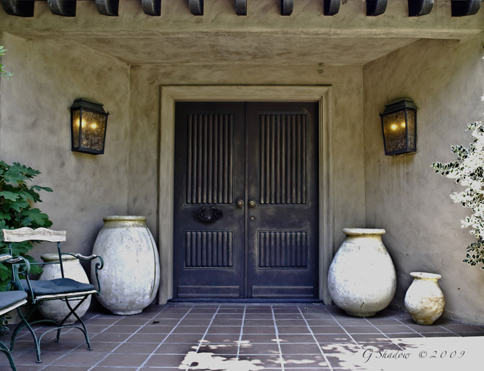 Faux Bronze Doors